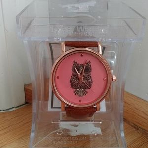 NWT Rose Gold Owl Watch